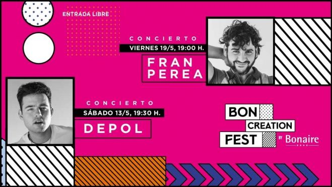 Cartel de las actuaciones del Bon Creation Fest