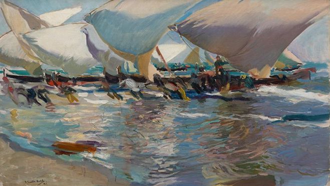 L'obra de Joaquín Sorolla "Playa de València" (1902) pertanyent a la Col·lecció Masaveu de la Fundació María Cristina Masaveu Peterson.