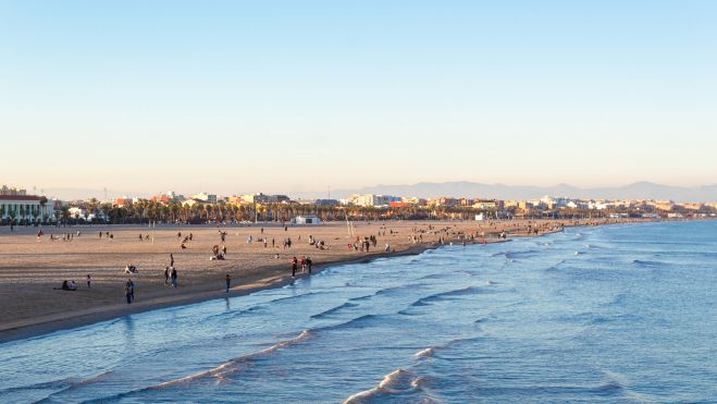 Imagen de la playa de Valencia