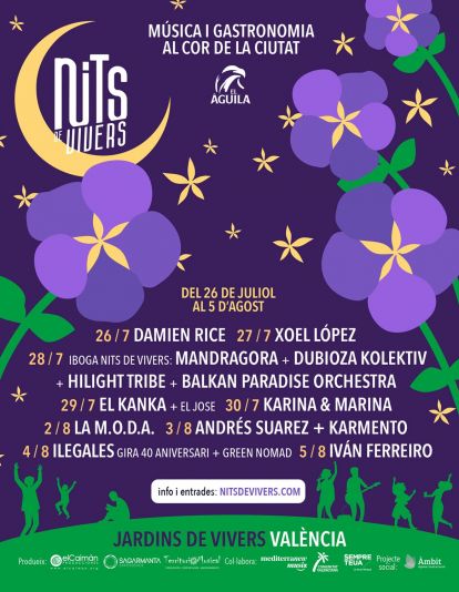 Cartel oficial de Nits de Vivers 2023