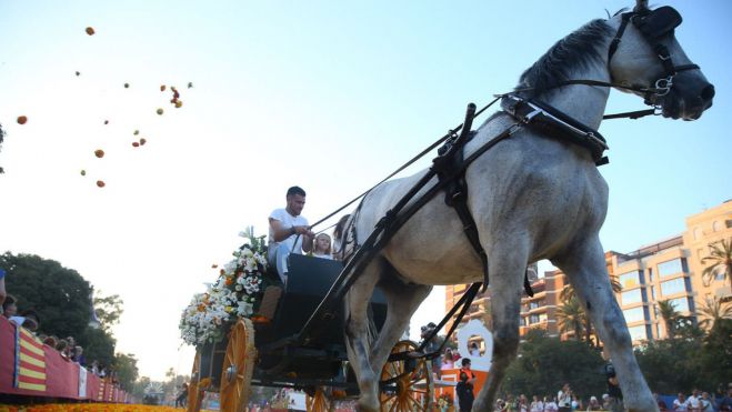 Batalla de Flores de València. Imatge: Junta Central Fallera