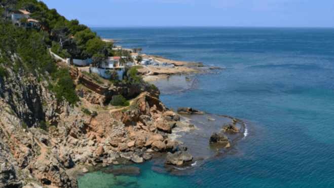 Cala d'Aigua Dolça, en Dénia (Imatge: Federació Nacional de Turisme)