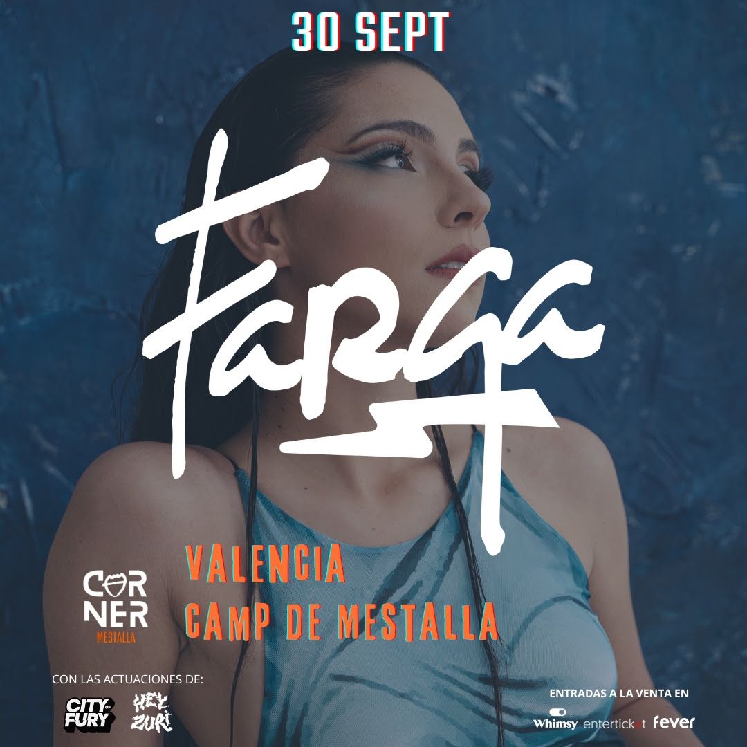 Cartel del concierto de Farga en València