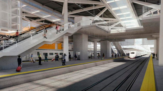 Infografía de la futura estación València Joaquín Sorolla