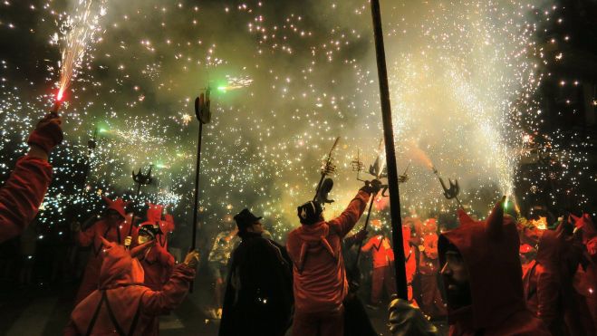 Correfoc en la Gran Feria de Valencia / Foto: Dimonis de Massalfassar