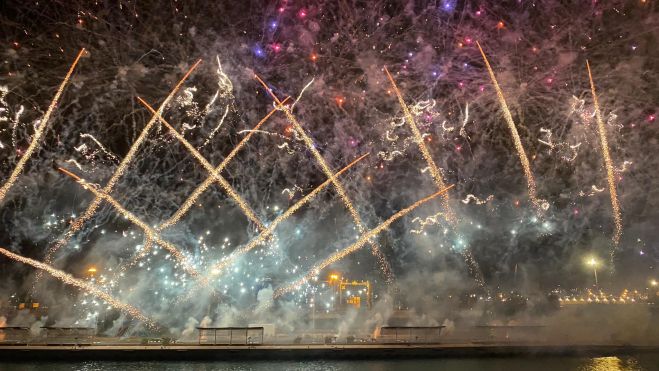 Imagen de un piromusical en Valencia / Foto: Junta Central Fallera