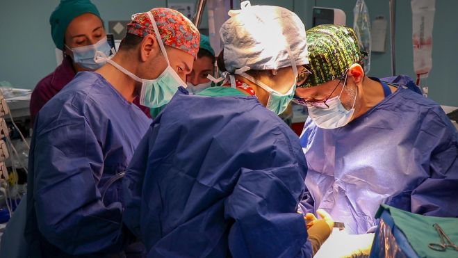 Operación de un transplante en el Hospital La Fe de Valencia