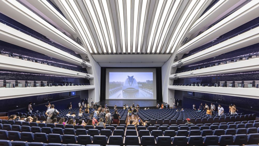 Auditorio del Palau de les Arts durante una jornada de puertas abiertas