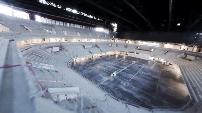 Interior del Roig Arena en la actualidad