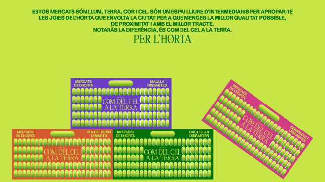 Campaña 'Com del Cel a la Terra' de Per l'Horta