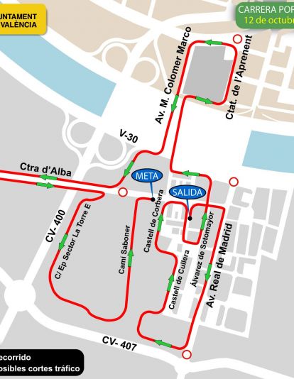 Recorrido Carrera TDAH Valencia 2024