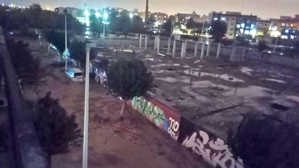 Una calle de Catarroja inundada por el desbordamiento del Barranc del Poyo 2