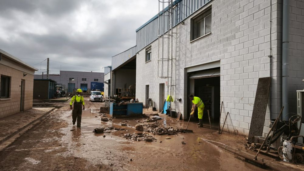 Reparación de las instalaciones de Valencia Sud por la DANA