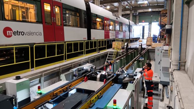 Talleres de Machado de trenes de Metrovalencia