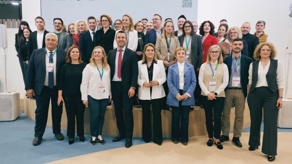 Alcaldes en la presentación de Fitur