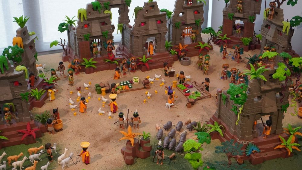 Recreación de Playmobil del Imperio Azteca Recreación de Playmobil del Imperio Azteca