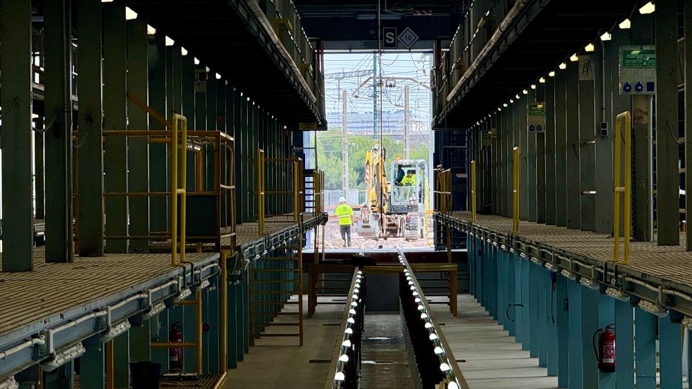 Obras en los talleres de FGV, ubicados en Valencia Sud Obras en los talleres de FGV, ubicados en Valencia Sud